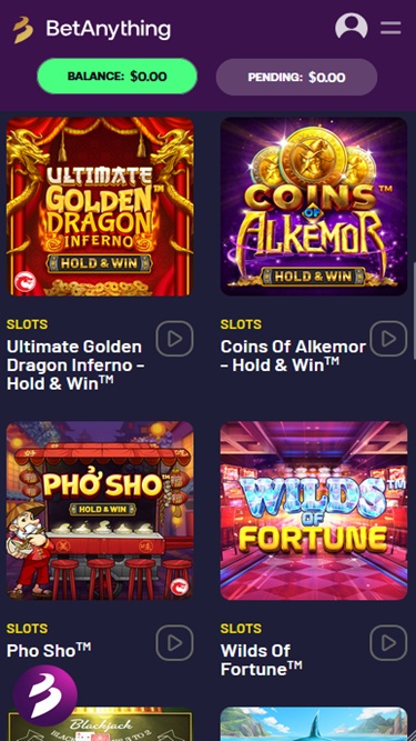 BetAnyThing mobile